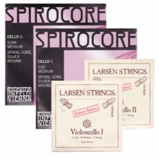 Custom Sets Larsen Solo/Spirocore Silver Cello Strings
